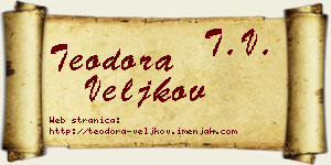 Teodora Veljkov vizit kartica